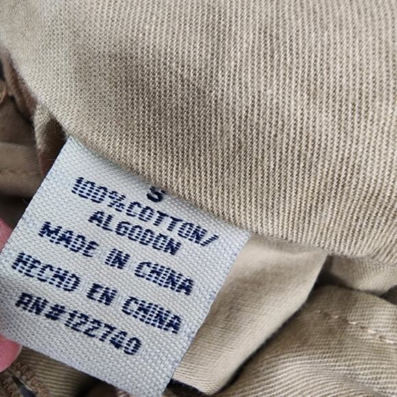 Caribbean Joe Women Safari Jacket Khaki Cotton Utility Button Tie Waist Pocket S - Picture 9 of 9